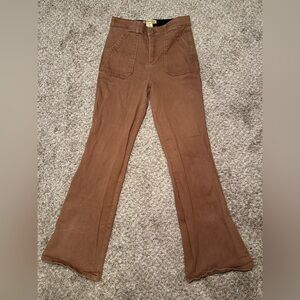 Brown Flared Women's Jeans